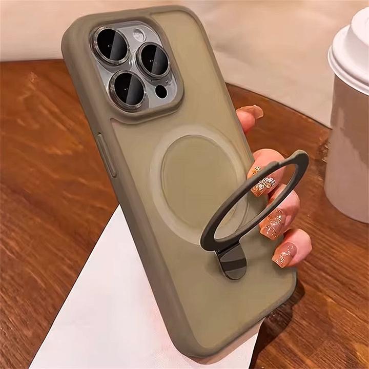 Immagine prodotto RPD Apple iPhone 16 Pro Max - MagSafe Stand Etui mit Kameraschutz, braun, Matt (Apple iPhone 16 Pro Max)