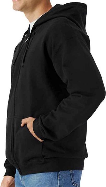 Actual product image Gildan Mens Midweight Soft Touch Full Zip Hoodie (S)