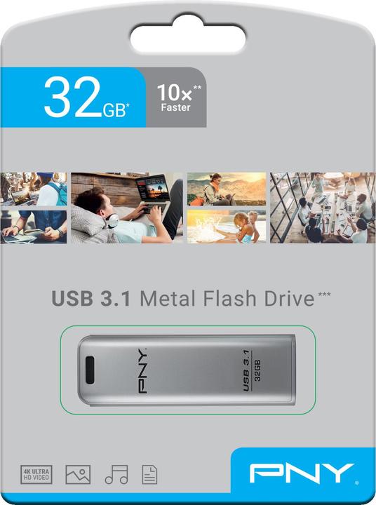 Image du produit PNY Elite Steel (32 Go, USB-A)