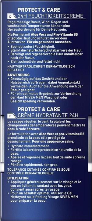 Image du produit Nivea Men Crème hydratante Protect & Care (75 ml, Crème de jour)