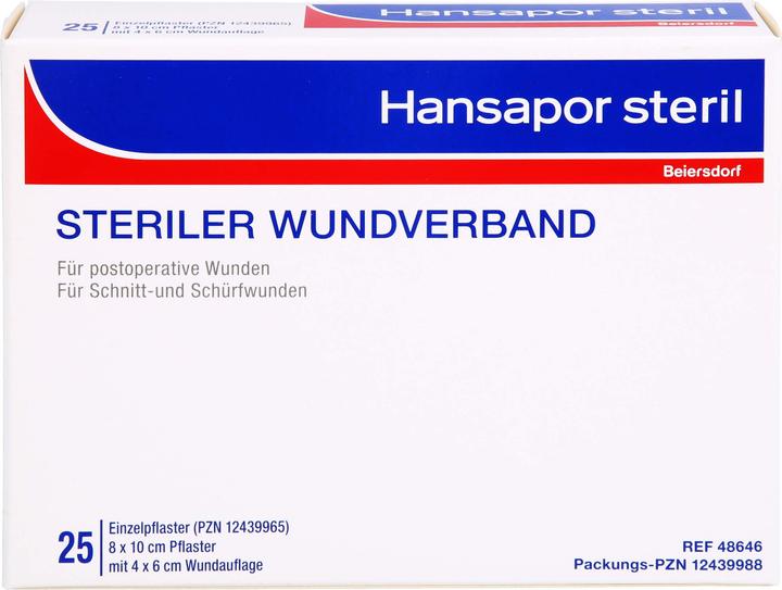 Energie-Label Beiersdorf HANSAPOR STERIL 8X10CM (25 x)