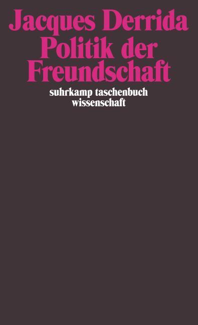 Actual product image Politik der Freundschaft (German, Jacques Derrida, 2002)
