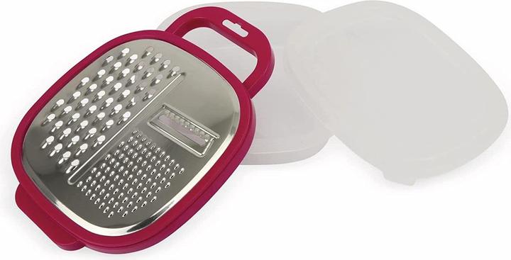 Produktbild alpina Multifunktionsreibe mit Behälter (rosa)