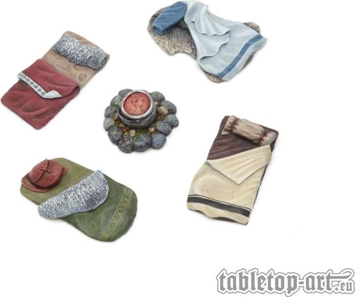 Produktbild Tabletop-Art Dekoration Abenteurer Lager – Set 1 5 Teile