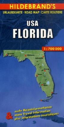 Actual product image United States Florida 1 : 700 000. Hildebrand's Road Map