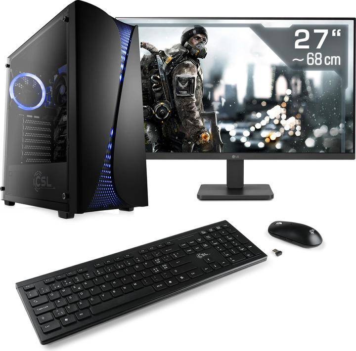 Immagine prodotto CSL Gaming PC M11260H, QWERTZ Layout (CH) (AMD Ryzen 5 5600GT, 16 GB, 1000 GB, AMD Radeon Graphics)