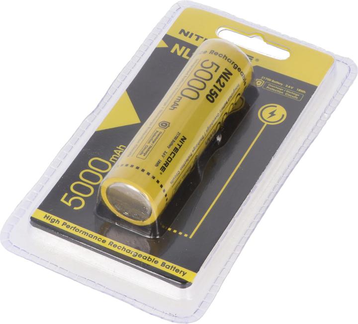 Produktbild Nitecore Li-Ion Akku Typ 21700 - 5000mAh - NL2150