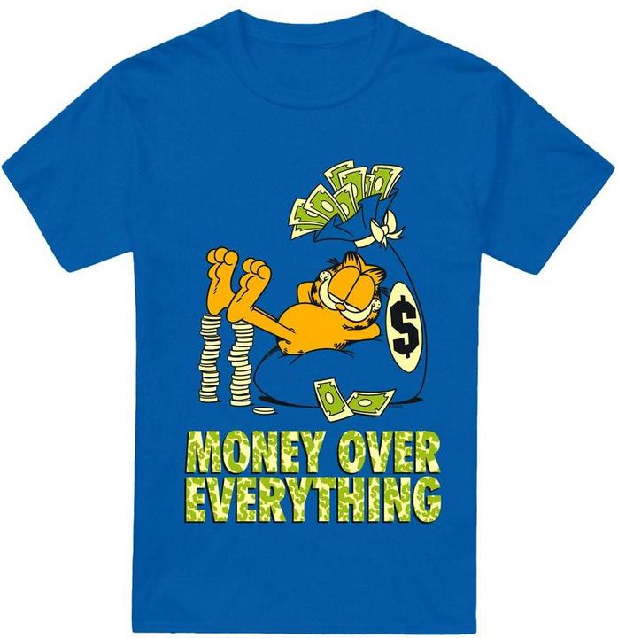 Actual product image Garfield Mens Money Is Everything T-Shirt (XXL)