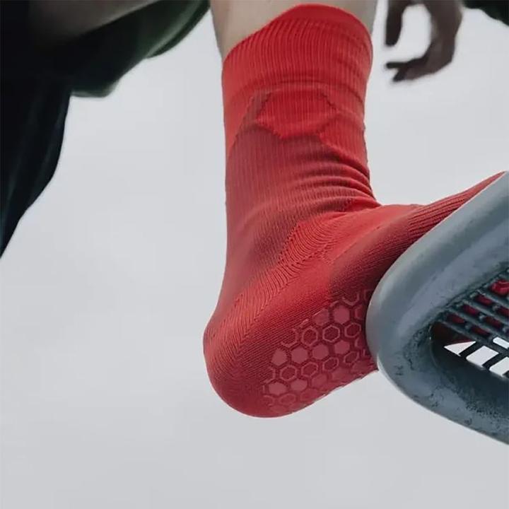 Produktbild NovoSoxx Fussballsocken Gr. 42-47 Grip Socken Fussball Strümpfe GripSoxx Rot (42 - 47)