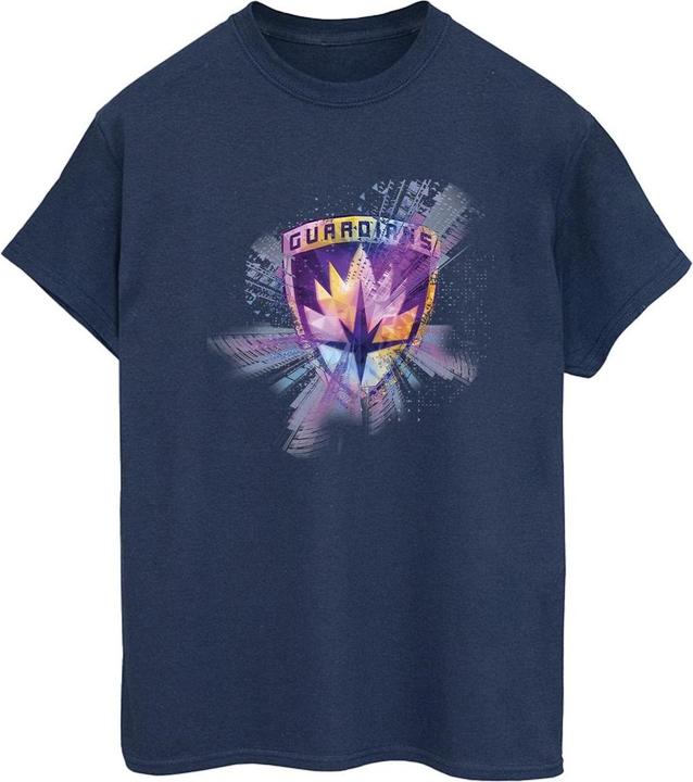 Actual product image Womens/Ladies Guardians Of The Galaxy Abstract Star Lord Cotton Boyfriend T-Shirt (M)
