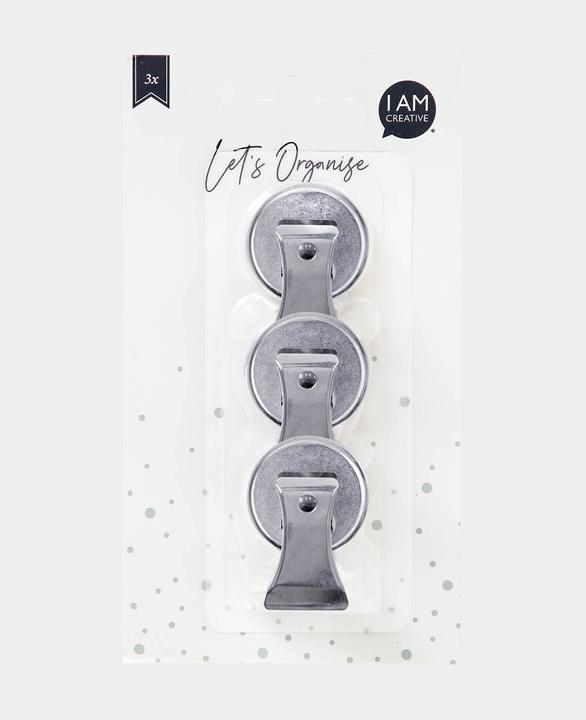 Actual product image I Am Creative Magnet Clips XL, Magnets with Clamp (3 x)
