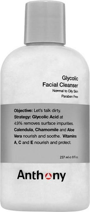 Anthony Glykolische Gesichtsreinigung (Reinigungstücher, 237 ml)