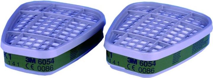 Actual product image 3M K1 6054 respirator ammonia filter (K1, 2 x)