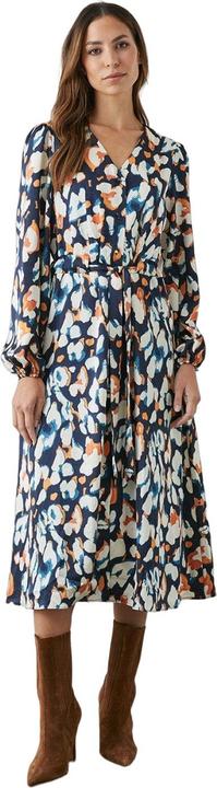 Immagine prodotto Principles Donna/Ladies Abito midi con bottoni in raso astratto (38 D)