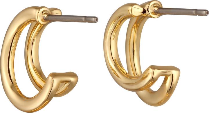 Image du produit Elli Boucles d'oreilles Demi-créoles Double rangées Boucles d'oreilles Femme Couleur Or (Laiton)