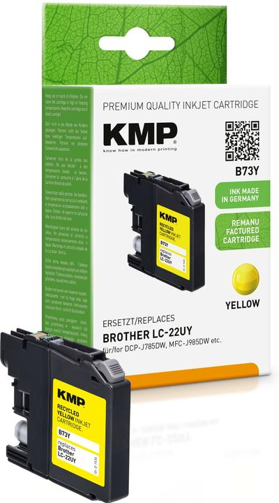 Produktbild KMP Tinte ersetzt LC22UY (Y)