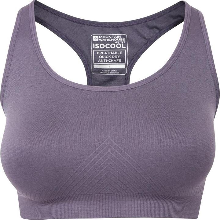Actual product image Mountain Warehouse Womens/Ladies Anti-Chafe Seamless Sports Bra (L)