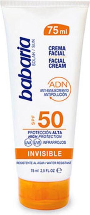 Babaria SOLAR ADN INVISIBLE crema solar facial SPF50 75 ml (Sonnencreme Gesicht, SPF 50, 75 ml)