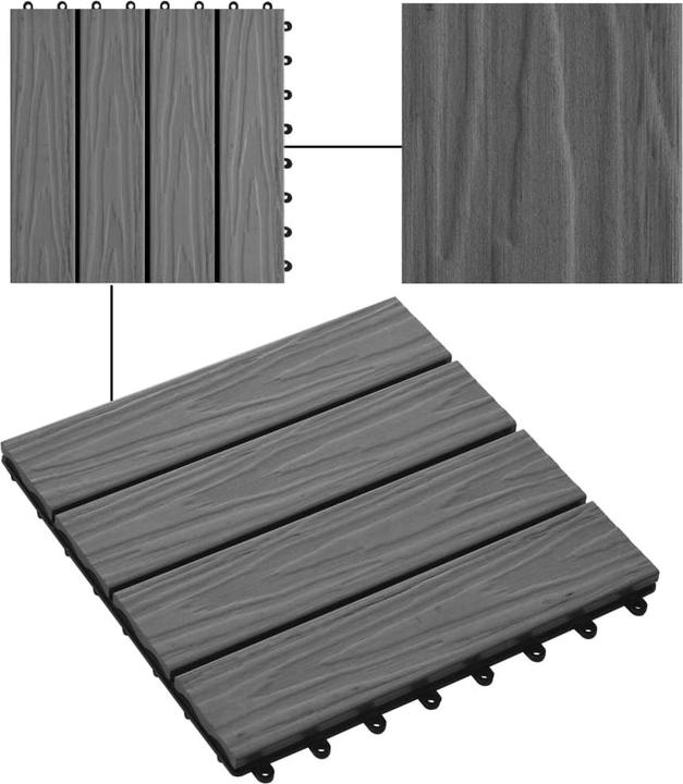 Produktbild VidaXL Ania (11 x, 30 x 30 cm)