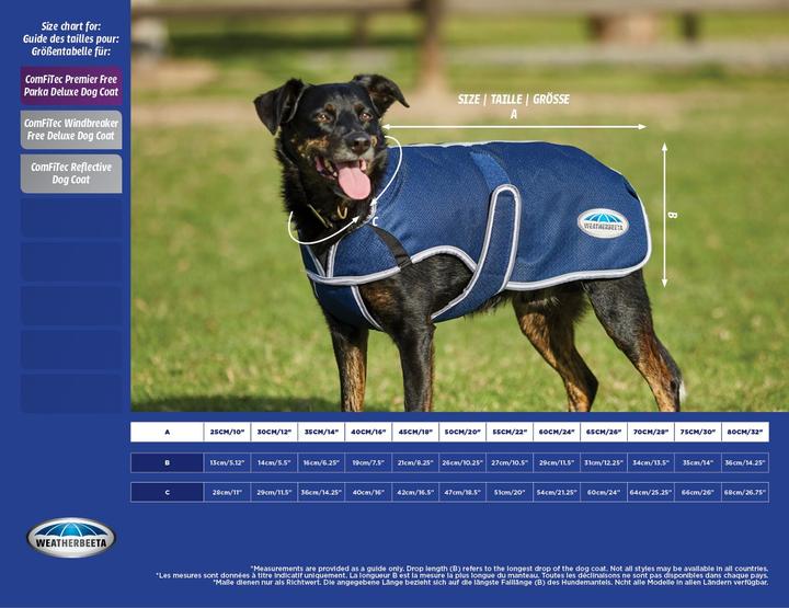 Produktbild Weatherbeeta Comfitec Premier Free Parka Deluxe Hundemantel medium (75, Hundemantel)