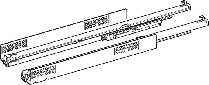 Actual product image Hettich Vollauszug Quadro YOU XS (10 kg) mit Silent System, 350 mm, links