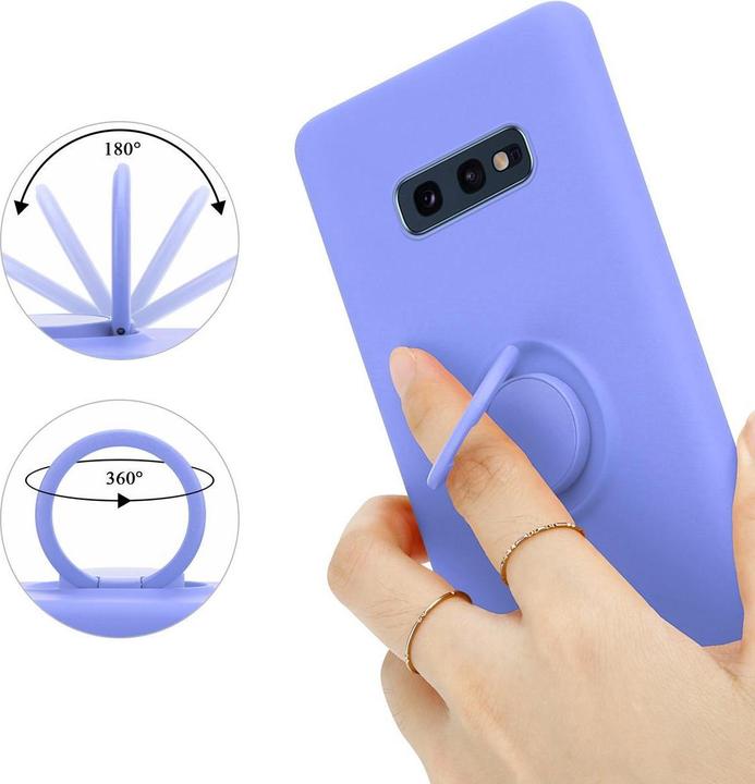 Immagine prodotto Cadorabo Custodia TPU Liquid Ring Silicone Case (Samsung Galaxy S10e)