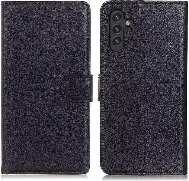 Actual product image MU Classic Litchi Leather Bookcover Series (Samsung Galaxy A13 5G, Samsung Galaxy A04S)