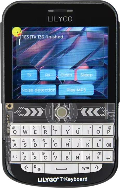 Actual product image Lilygo T-Deck Plus ESP32-S3 868MHz LoRa-Modul mit 2.8 Zoll Display Weiss für Meshtastic