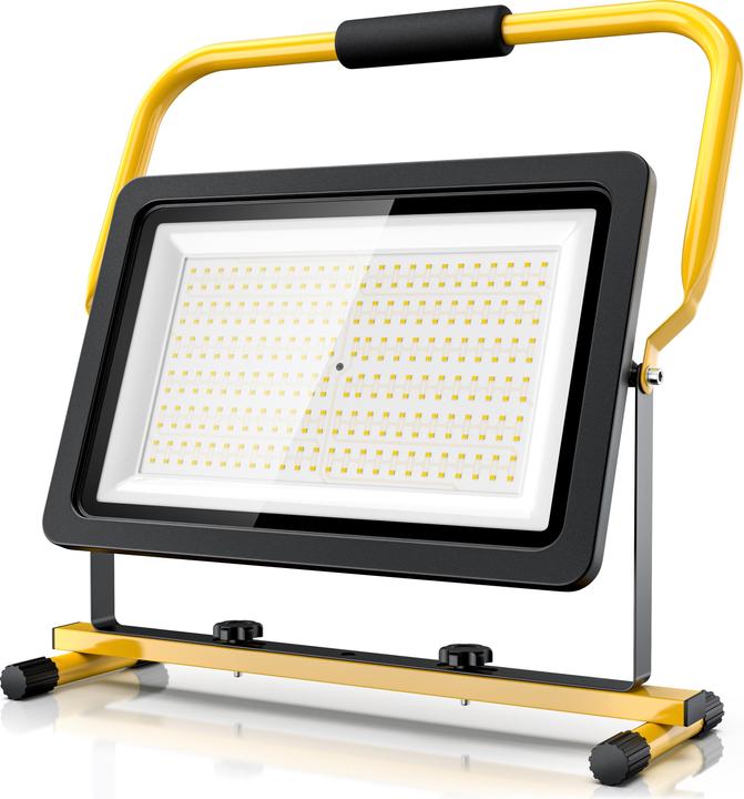 Image du produit Brandson Projecteur de chantier, 200W, LED, support & poignée de transport, 16000 lumens, projecteur de (16000 lm)