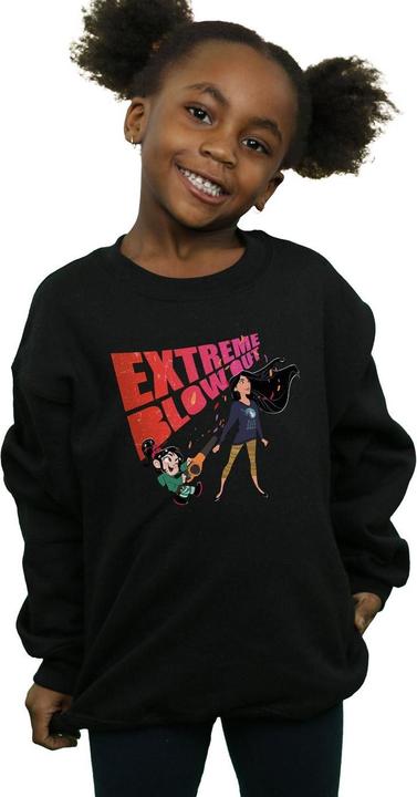 Actual product image Disney Girls Wreck It Ralph Pocahontas And Vanellope Sweatshirt (140, 146)