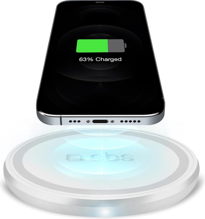 Produktbild SBS Wireless Charger Base 10W Qi-kompatibel weiss (10 W)