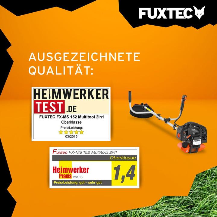 Actual product image Fuxtec FX-MS152 Petrol Mains Scythe Multitool 2in1 (Plastic knives, Trim line)