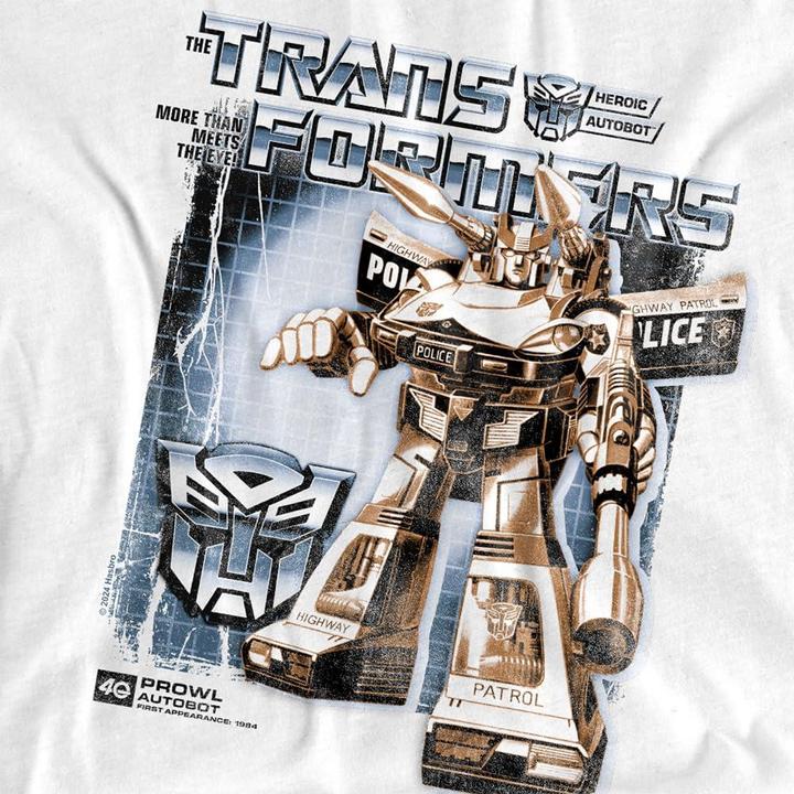 Actual product image Transformers Mens Prowl Box 40th T-Shirt (4XL)