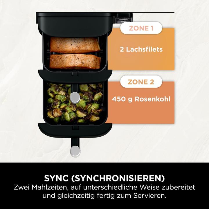 Actual product image Ninja Double stack hot air fryer, 7.6 litres