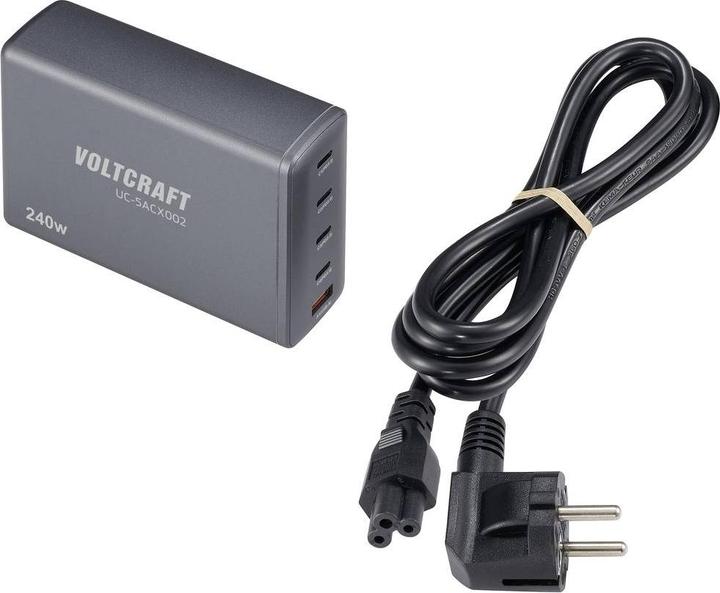 Produktbild Voltcraft UC-5ACX002 USB-Ladestation 240 W Innenbereich Ausgangsstrom (max.) 5 A (240 W)