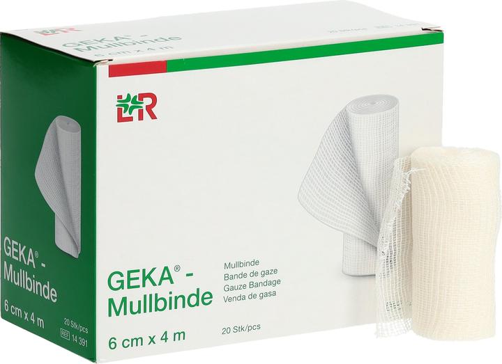 Actual product image Geka Gauze bandage 6cmx4m 20
