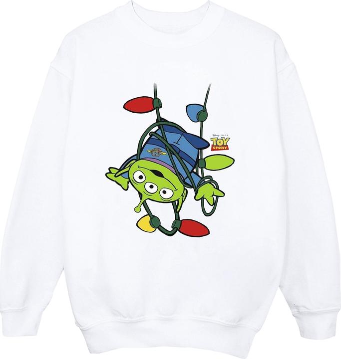 Actual product image Disney Womens/Ladies Toy Story Christmas Lights Aliens Sweatshirt (L)