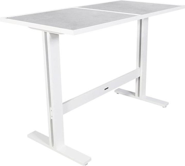 Image du produit Les Jardins Table haute Rancho 153x77cm alu blanc béton ciré FAPR2301+2xCER6024 (153 cm)