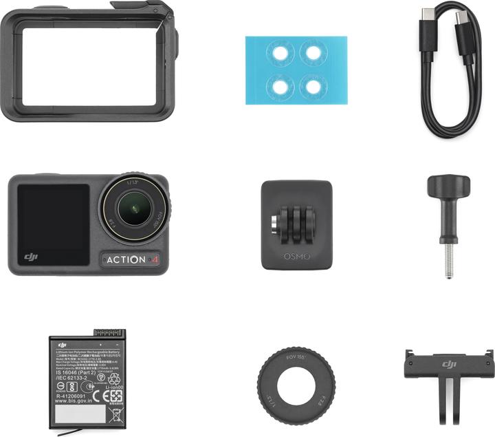 DJI Osmo Action 4 Standard Combo (120p, Bluetooth, WLAN)