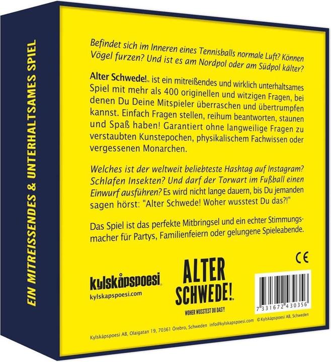 Actual product image Old Swede (German)