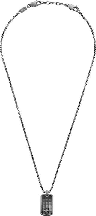 Produktbild S.Oliver Halsschmuck für Herren, Edelstahl | Kompass (Edelstahl, 55 cm)