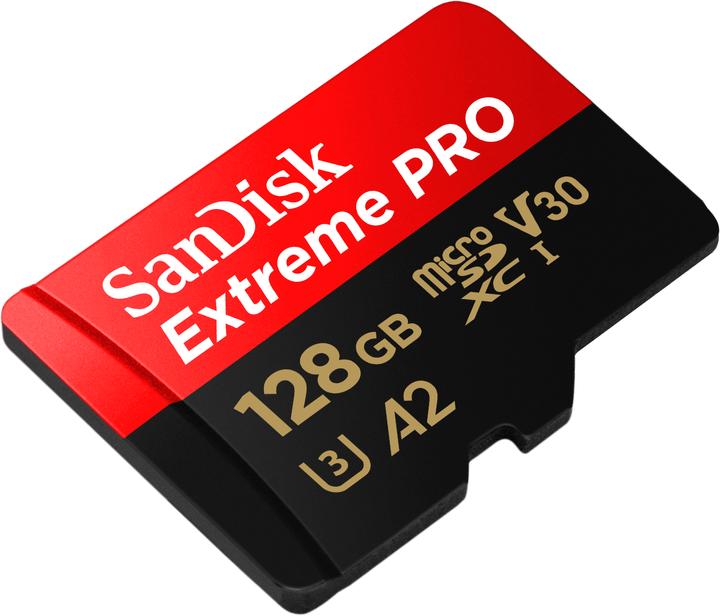 Produktbild SanDisk Extreme PRO UHS-I V30 (128 GB, microSDXC, U3, UHS-I)