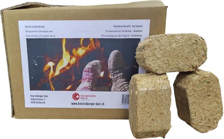 Actual product image Bischofberger Holz Schweizer Hartholzbriketts Buche 15kg (15 kg)