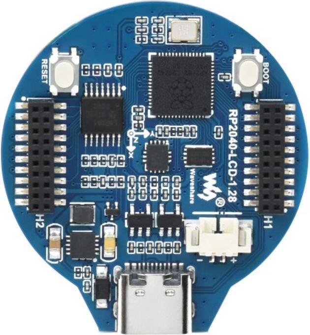 Actual product image WaveShare RP2040 1.28 Inch LCD Display Round