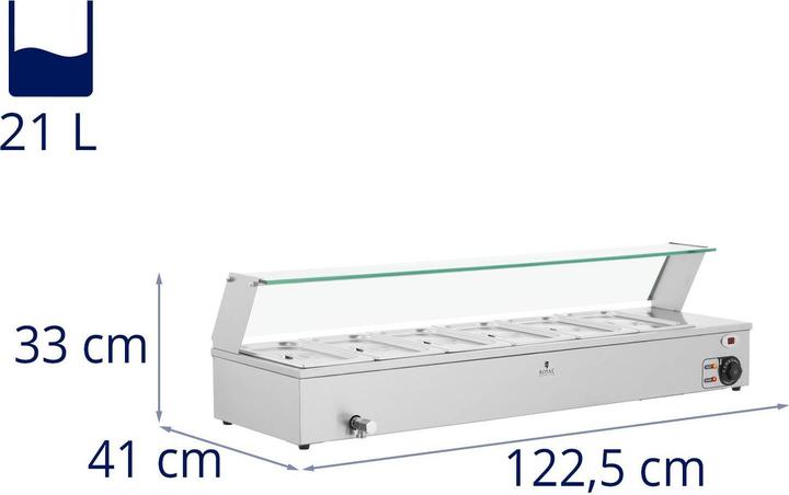 Actual product image Royal Catering Bain Marie - 6 GN 1/3 containers -