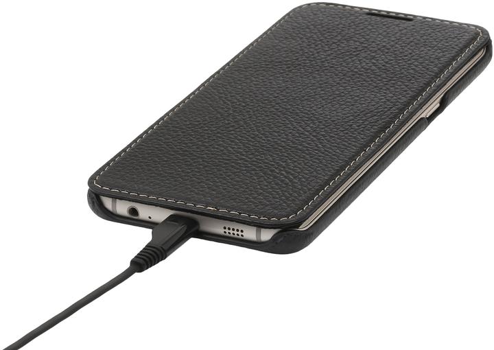 Produktbild StilGut Book Type Case ohne Clip für S6 Edge+, schwarz (Samsung Galaxy S6 Edge+)
