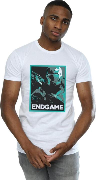 Actual product image Mens Avengers Endgame War Machine Poster T-Shirt (4XL)
