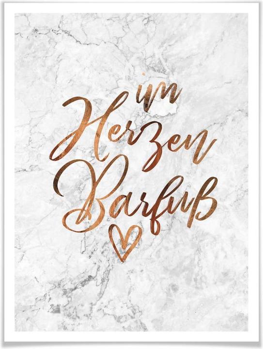 Immagine prodotto Trenddeko Copper Optics - Barefoot at Heart (60 x 80 cm)