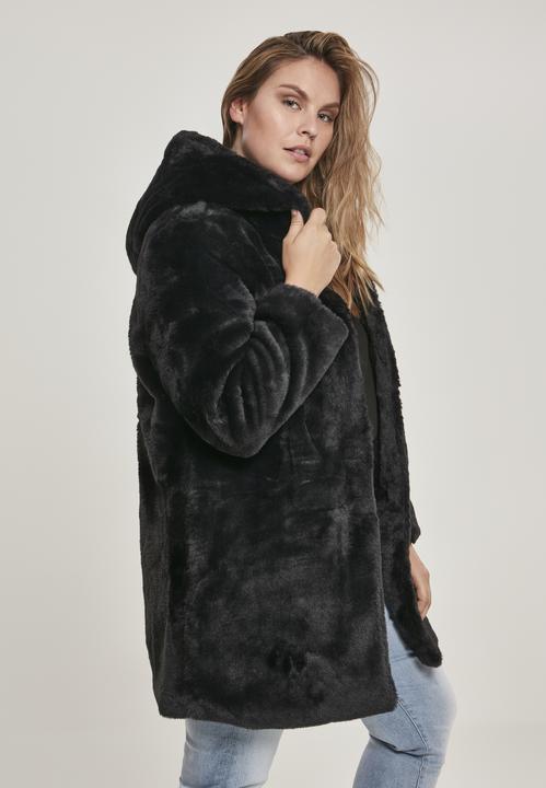 Actual product image Urban Classics Ladies Hooded Teddy Coat (4XL)