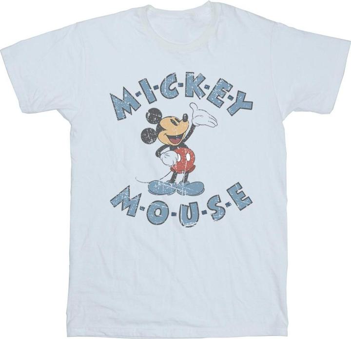 Actual product image Disney Womens/Ladies Mickey Mouse Dash Cotton Boyfriend T-Shirt (S)